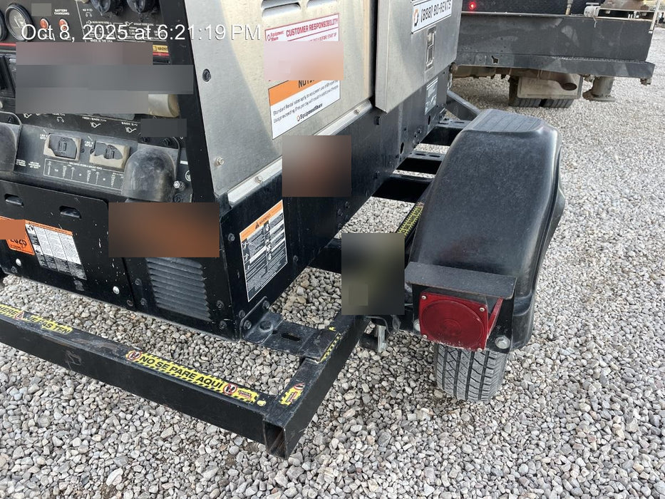 2019 Lincoln Electric Vantage 322 Welder Ready-Pak 3, Two wheel trailer, Fender and Light kit, Cable Rack