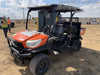 2022 Kubota RTV-X1140W-H Plastic Canopy, Windshield Acrylic Clear, LED Strobe Light, Wire Harness Kit, Back up Alarm