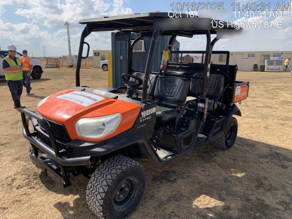 2022 Kubota RTV-X1140W-H Plastic Canopy, Windshield Acrylic Clear, LED Strobe Light, Wire Harness Kit, Back up Alarm
