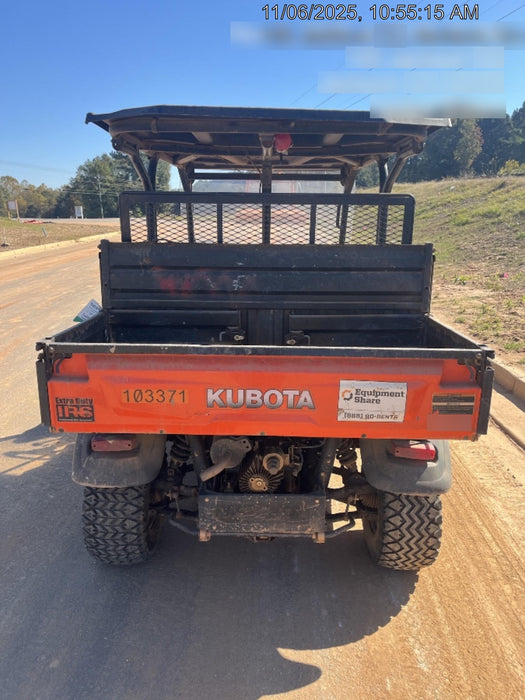 Kubota RTV-X1140W-H 4WD utility cart -LED strobe -Windshield tempered glass -Plastic canopy -Wire harness kit -Backup alarm
