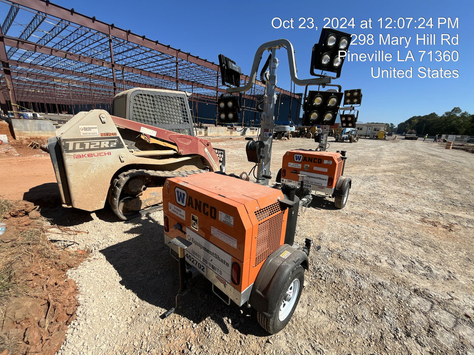 2024 Wanco WLTT-4MM4K Diesel, Deep Sea Controller, Shore Power Plug, Auto Start, (4) 350W LED Floodlights, 4kW Generator, 60 Gal Fuel Tank, 2" Ball, T3