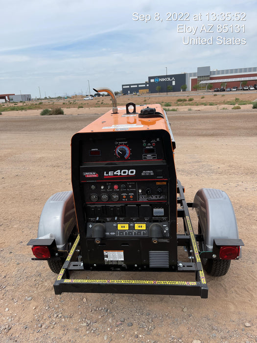 2022 Lincoln Electric LE400 Kubota V1505, Trlr, Cable Rack, Light Kit, ES Decals, T3