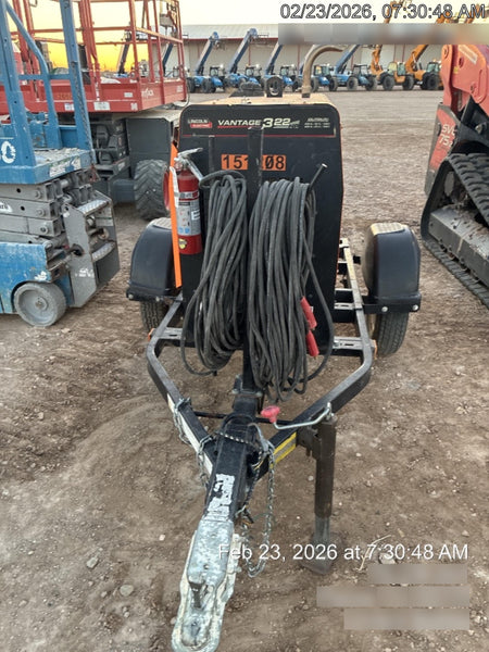 2021 Lincoln Electric Vantage 322 Vantage 322 Ready Pak 3 w/ Telematics & Decals, ORANGE (includes trailer, cable rack, fender light kit)