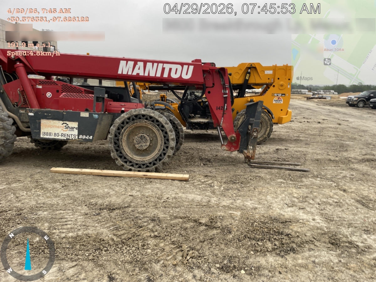 2019 Manitou MTA8044 MTA 8044 - 74 HP T4, Canopy, Worklights/Strobe, Beacon, 66" Carriage, 48" Forks, Solid Tires, Lift Hook, Aux Hydraulics
