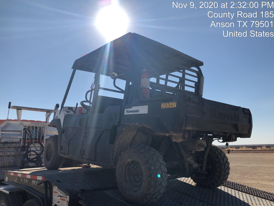 2018 Kawasaki MULE PRO-DX Kawasaki Mule 4x4 Diesel UTV w/Hard Top, No Windshield, No Doors, Beacon, Backup Alarm, ES Keypad/Hardware Installed