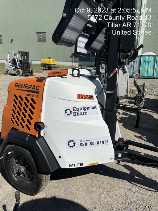 2023 Generac MLT2 Diesel, Flex Switch 120V Input, Powerzone Controller, (4) 320W LED Lights, 4kW Generator, 39.9 Gal Fuel Tank, 2" Ball, T3