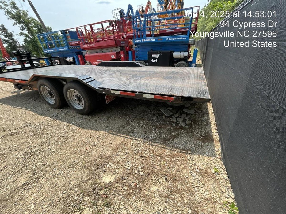 2024 TEXAS PRIDE TRAILERS 21' Lowboy Gravity Tilt Bed 14K Bumper Pull Trailer