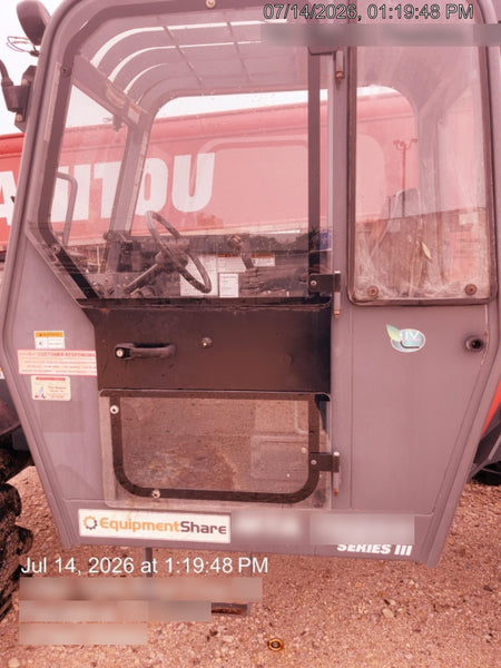 2018 Manitou MTA10055 Manitou MTA 10055 w/Cab/Heat/AC, Work Lights/Strobe, Aux Hyd, Solid Tires, Lift Hook, 66" Carriage, 60" Forks