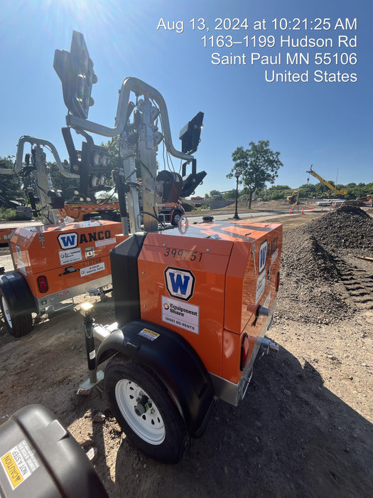 2024 Wanco WLTT-4MM4K Diesel, Deep Sea Controller, Shore Power Plug, Auto Start, (4) 350W LED Floodlights, 4kW Generator, 60 Gal Fuel Tank, 2" Ball, T3