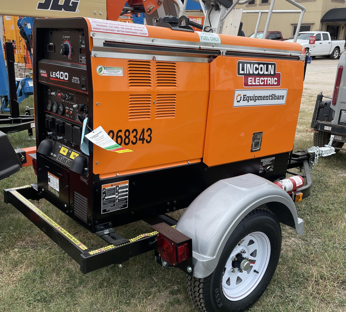 2022 Lincoln Electric LE400 Kubota V1505, Trlr, Cable Rack, Light Kit, ES Decals, T3