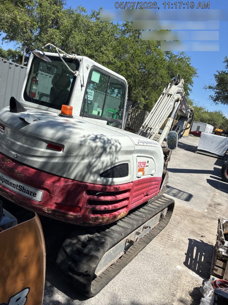 2019 Takeuchi TB290 Cab, AC, Rubber Tracks, Dozer Blade, Travel Alarm, Control Pattern Change Valve, Auxiliary Hydraulics w/18" Quick Coupler Bucket with teeth, 6.2 cu. ft. capacity/24" Quick Coupler Bucket with teeth, 8.6 cu. ft. capacity/36" Quick Coupler Bucket with teeth, 13.4 cu. ft. capacity, Quick Coupler, Hydraulic Thumb Installed