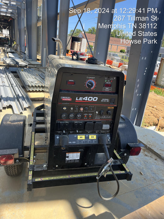 2024 Lincoln Electric LE400 Kubota V1505, Trlr, Cable Rack, Light Kit, ES Decals, T3