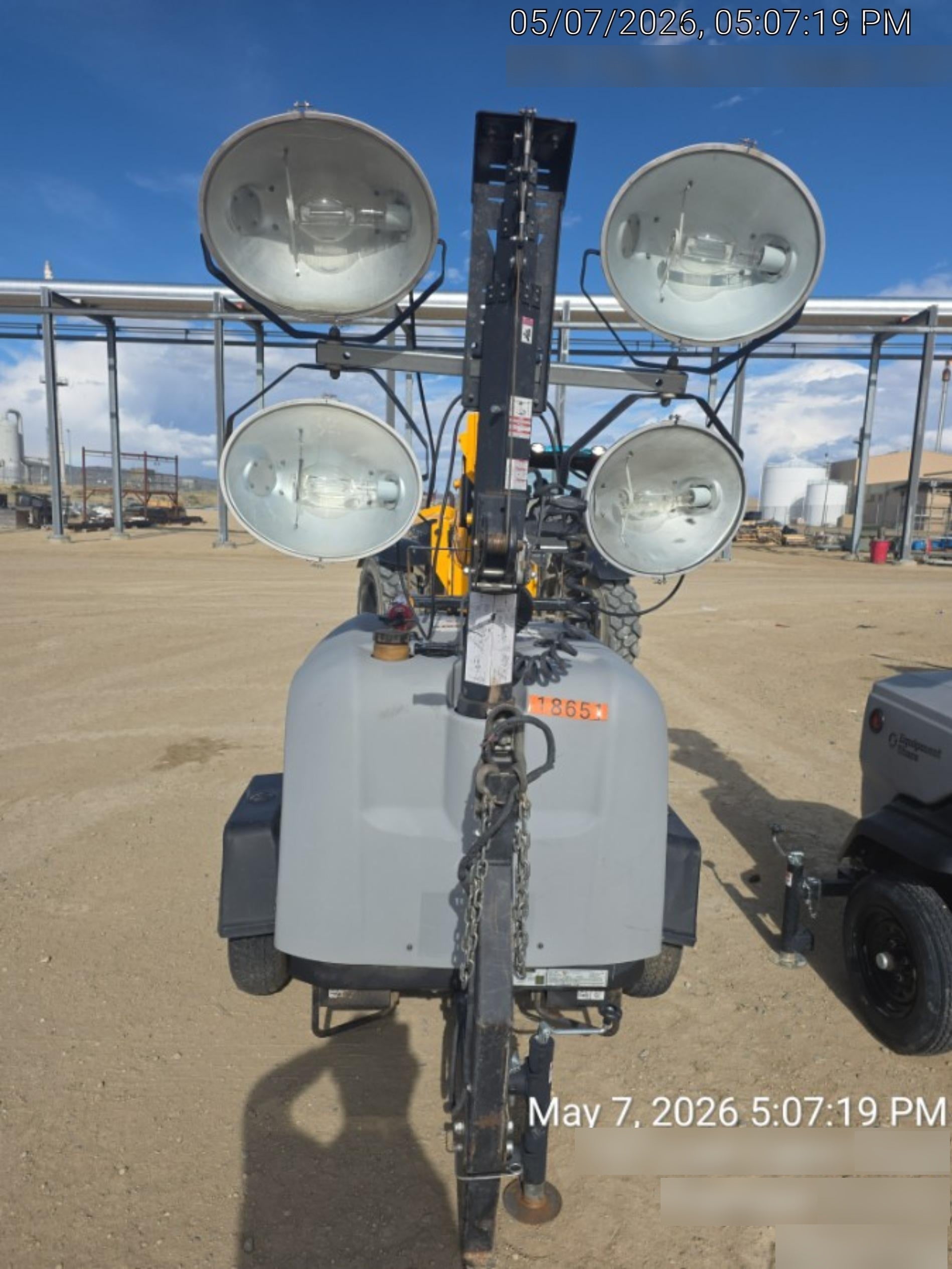 2018 Wacker Neuson LTV6L-MH Wacker Neuson LTV6L Mobile Light Tower w/Fuel Level Sensor Installed