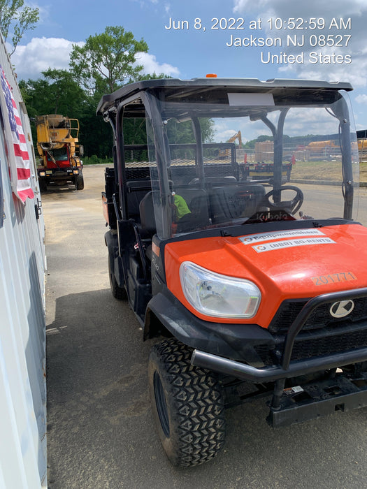 2022 Kubota RTV-X1140W-H Plastic Canopy, Windshield Acrylic Clear, LED Strobe Light, Wire Harness Kit, Back up Alarm