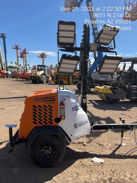 2023 Generac MLT2 Diesel, Flex Switch 120V Input, Powerzone Controller, (4) 320W LED Lights, 4kW Generator, 39.9 Gal Fuel Tank, 2" Ball, T3