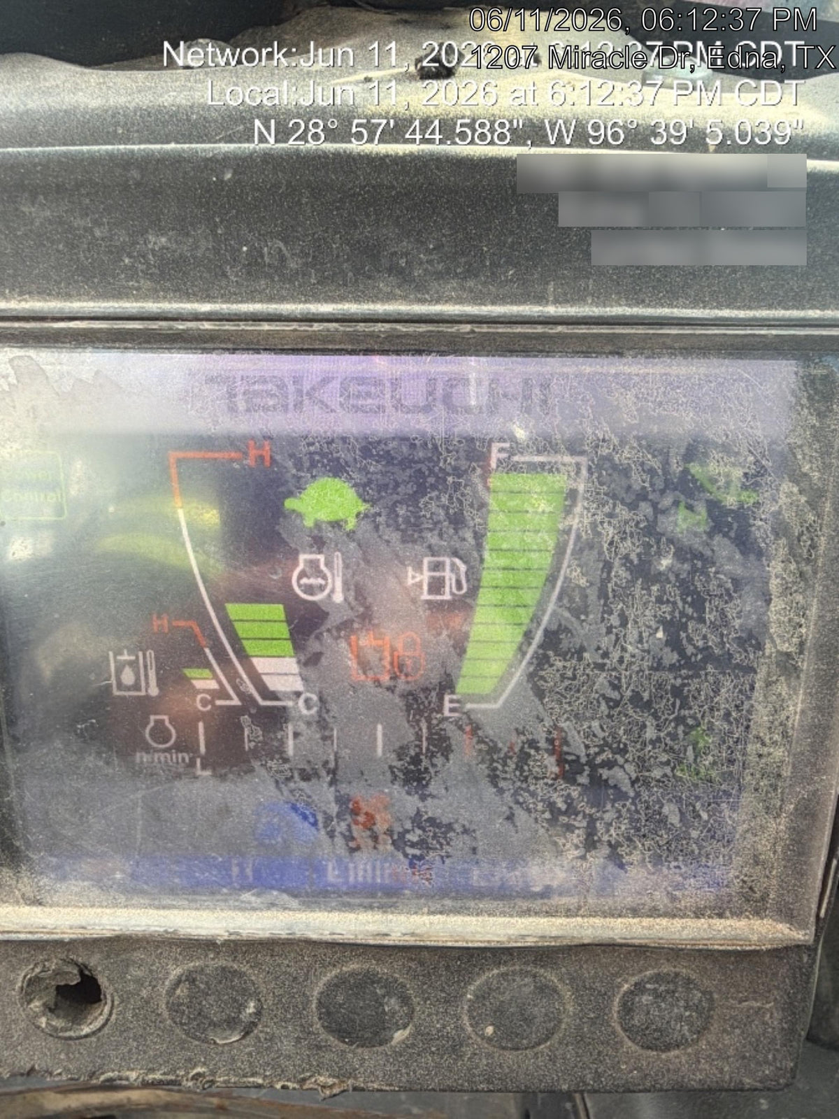 2019 Takeuchi TL10V2-CR Cab/Heat/AC, Rubber Tracks, Backup Alarm, Front & rear working Lights, Auxiliary Hydraulics, 2 Speed Travel, Engine Monitoring System, Hydraulic universal quick hitch w/76" HD smooth dirt bucket with bolt-on edge, 20.3 cubic feet capacity, 48" Pallet forks and frame