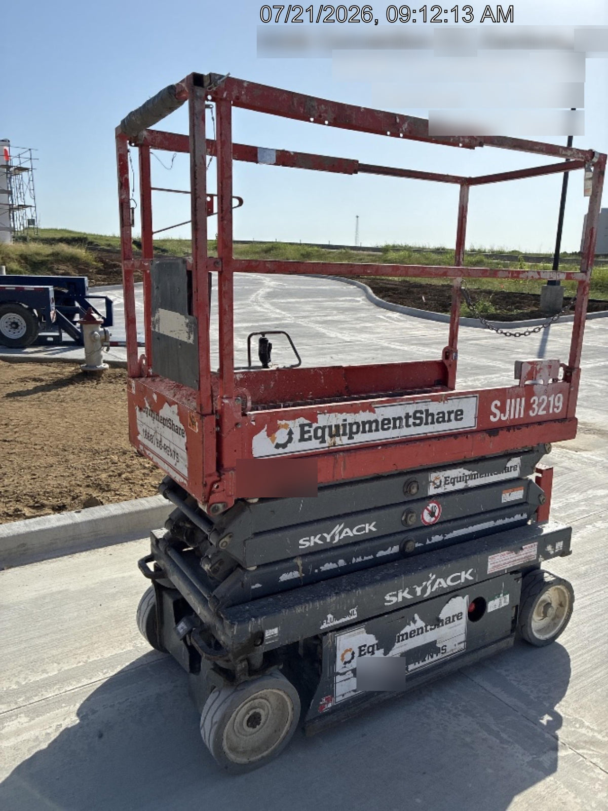 2019 Skyjack SJIII-3219 Standard Options