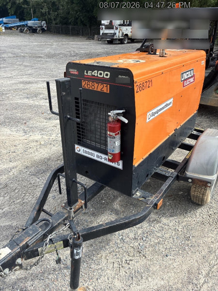 2022 Lincoln Electric LE400 Kubota V1505, Trlr, Cable Rack, Light Kit, ES Decals, T3