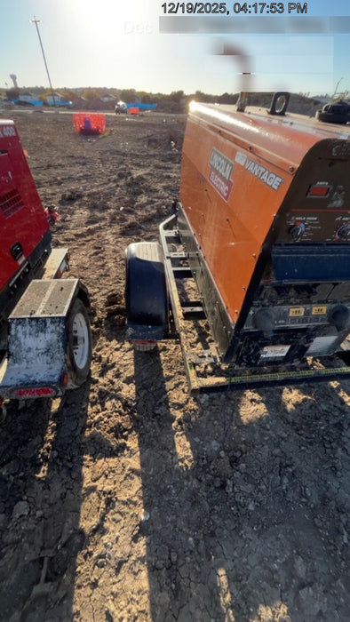 2021 Lincoln Electric Vantage 322 Vantage 322 Ready Pak 3 w/ Decals, ORANGE (includes trailer, cable rack, fender light kit) NO Telematics