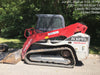 2018 Takeuchi TL12V2C Takeuchi TL12V2C Cab Skid Steer Track Loader, 80" HD dirt bucket with 9 teeth