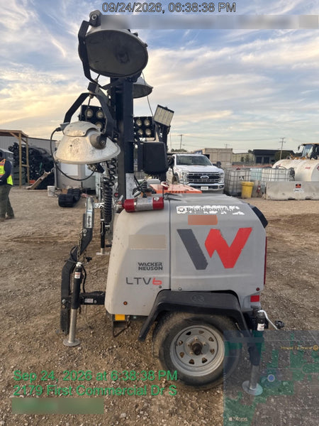 Wacker Neuson LTV6K-MH Power mast, 1100W MH, Fuel Sensors, Wiring Harness