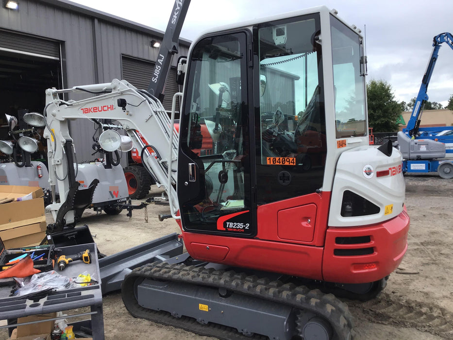 2020 Takeuchi TB235-2CR Cab/Heat/Air, Rubber Tracks, Manual TAG QC