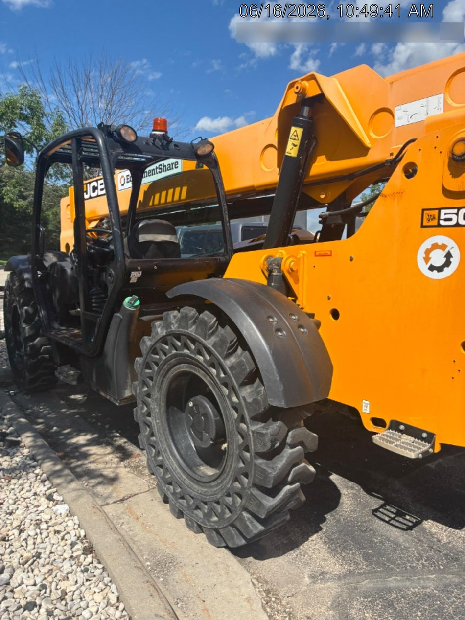 2020 JCB 509-42 Canopy, Solid Tires, Work Lights, Beacon, Aux Hydraulics, Back up Alarm, Lifting Eye, ES Decals