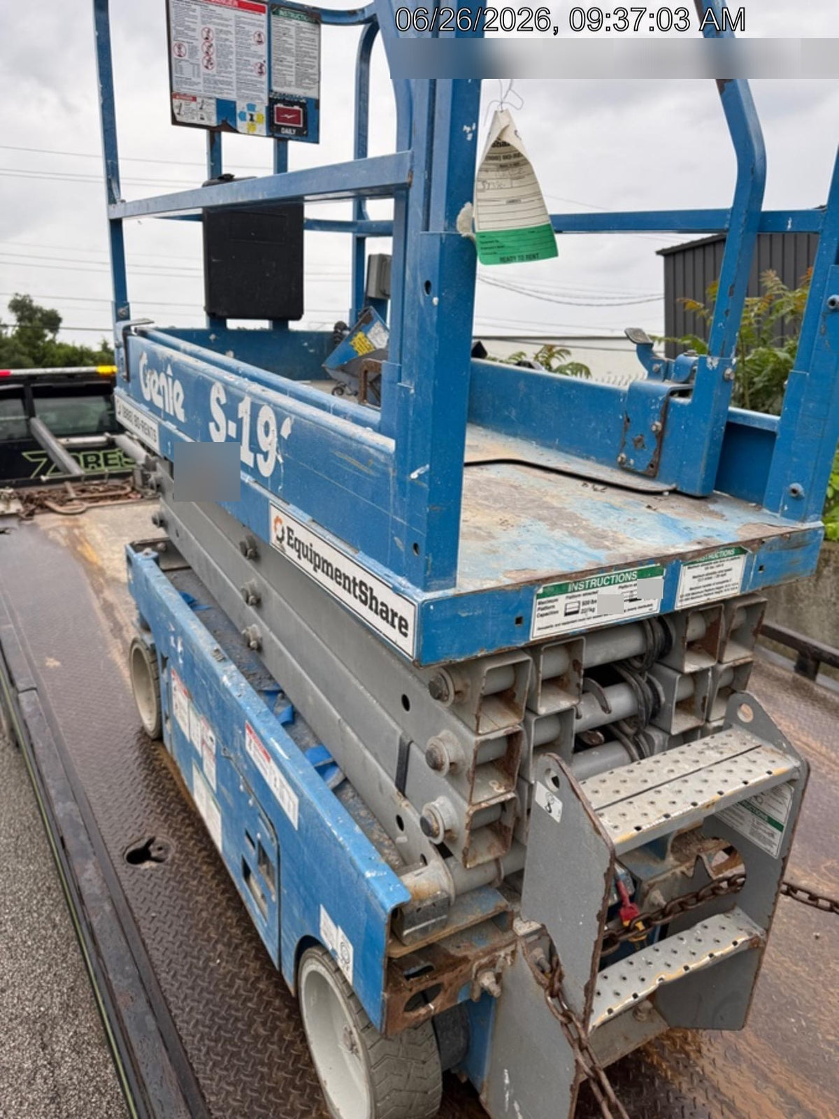 2016 Genie GS-1930 Standard Rental Specs