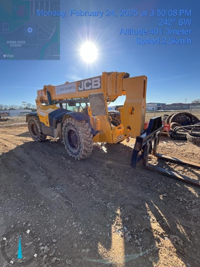 2019 JCB 510-56 Open ROPS, 74 HP, Solid Tires, Worklights, Beacon, Aux Hydraulics, Lifting Eye, 60" Carriage/60" Forks