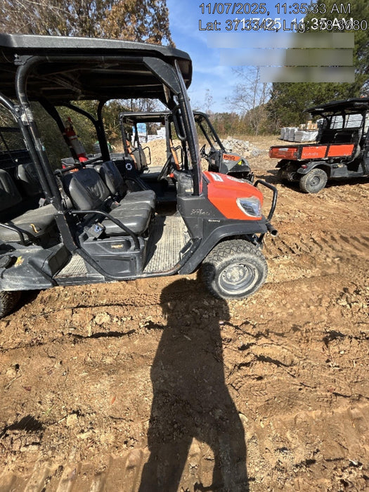 2021 Kubota RTV-X1140W-H Plastic Canopy, Windshield Acrylic Clear, LED Strobe Light, Wire Harness Kit, Back up Alarm