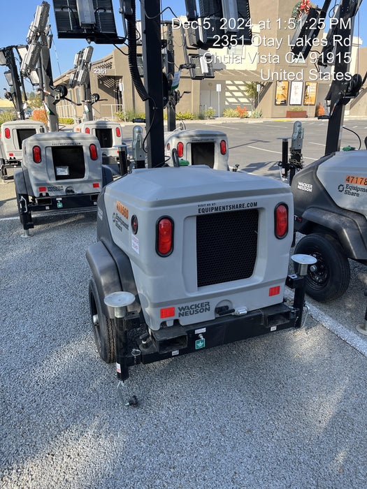 2024 Wacker Neuson LTT4 Diesel, Kohler KDW702, Deep Sea Controller, Auto Start, LED 320W, Bypass Outlet, T3