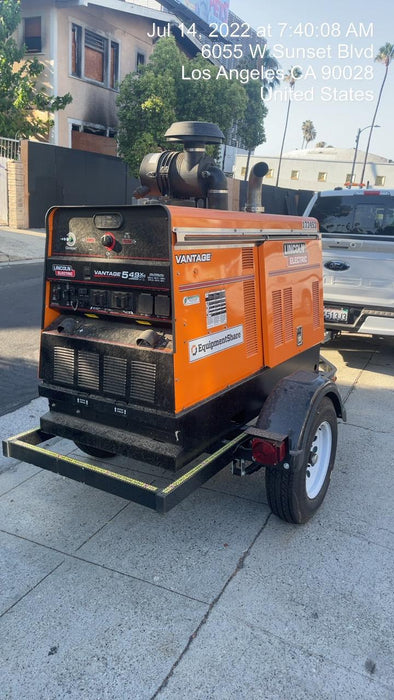 2021 Lincoln Electric Vantage 549X Ready Pak 3, ORANGE (includes trailer, cable rack, fender light kit)