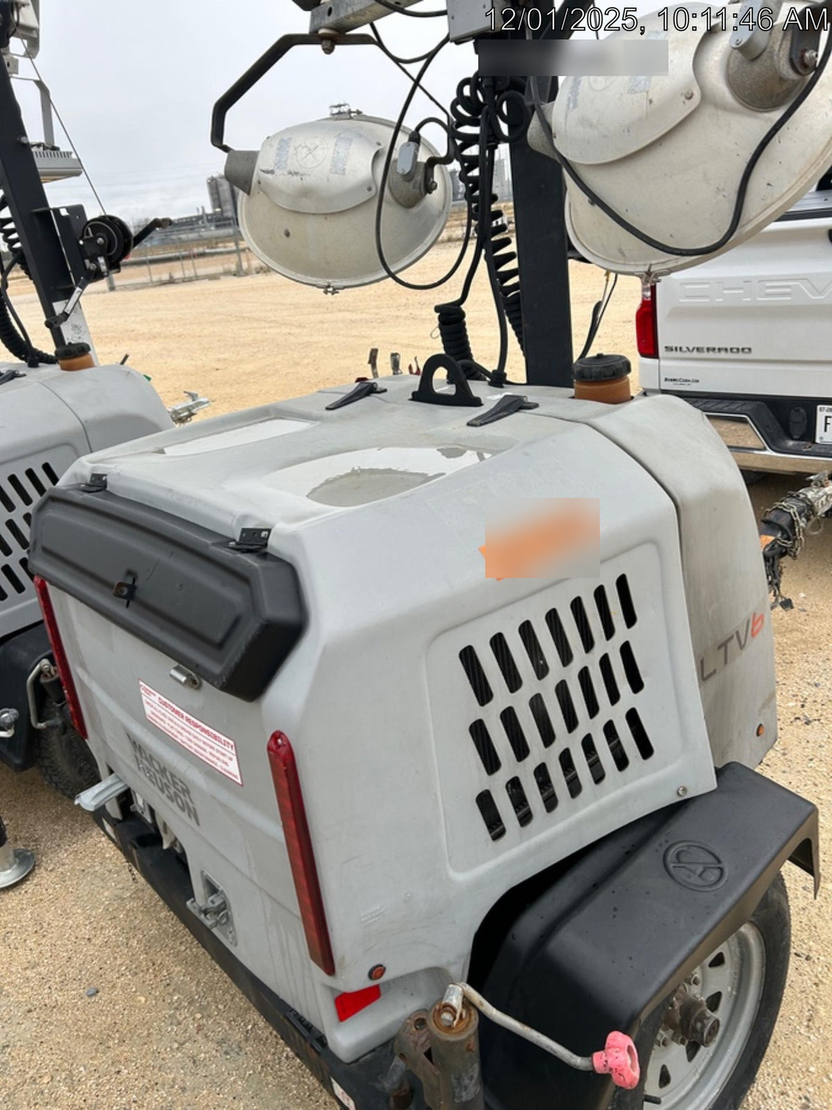 2019 Wacker Neuson LTV6K-MH Power mast, 1100W MH, Fuel Sensors, Wiring Harness