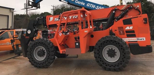 2018 Skytrak 10054 Skytrak 10054 10K Telehandler w/Open ROPS Solid Tires, LED Work Lights, Rotating Beacon, 60" Carriage/60" Forks