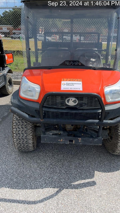 2021 Kubota RTV-X1140W-H Plastic Canopy, Windshield Acrylic Clear, LED Strobe Light, Wire Harness Kit, Back up Alarm