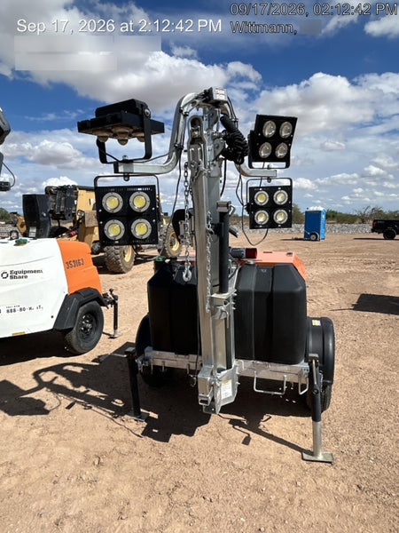 2024 Wanco WLTT-4MM4K Diesel, Deep Sea Controller, Shore Power Plug, Auto Start, (4) 350W LED Floodlights, 4kW Generator, 60 Gal Fuel Tank, 2" Ball, T3