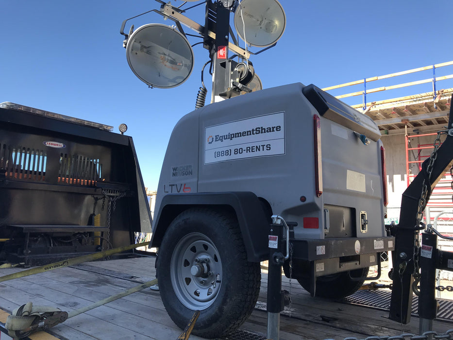 2018 Wacker Neuson LTV6L-MH Wacker Neuson LTV6L Mobile Light Tower w/Fuel Level Sensor Installed