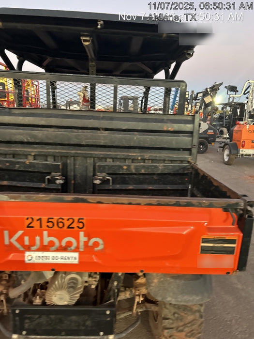 2022 Kubota RTV-X1140W-H Plastic Canopy, Windshield Acrylic Clear, LED Strobe Light, Wire Harness Kit, Back up Alarm