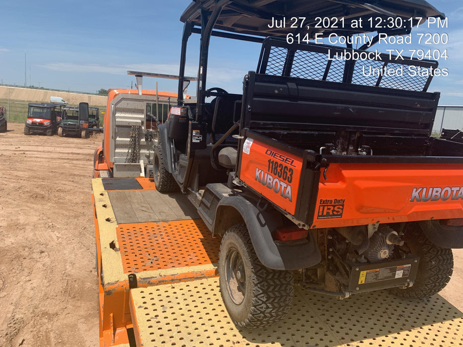 Kubota RTV-X1140W-H Canopy, 4-Seater, Diesel, Windshield Acrylic Clear, LED Strobe, Backup Alarm
