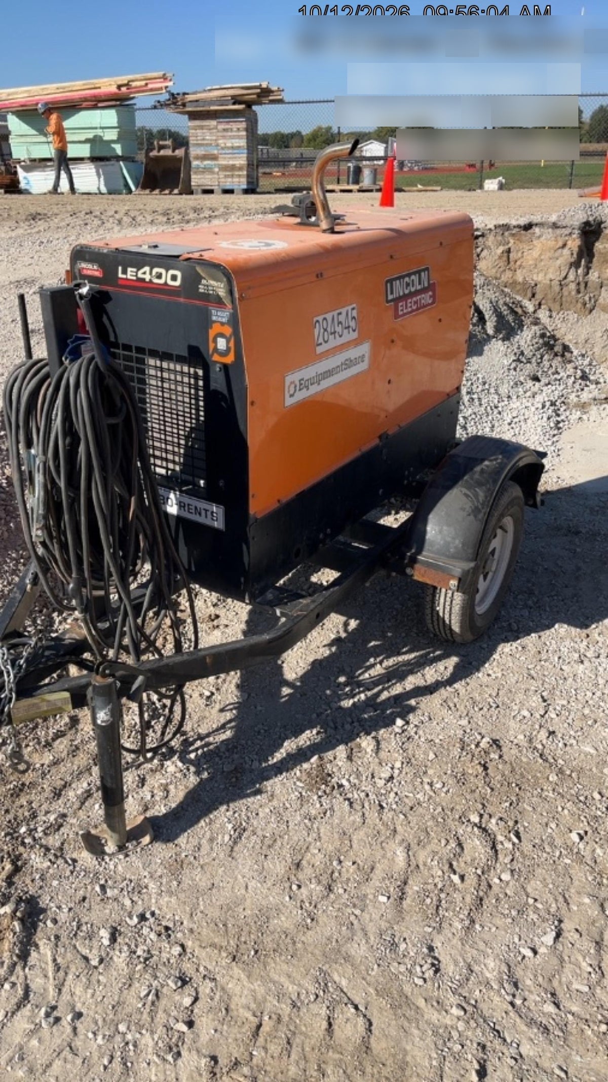 2022 Lincoln Electric LE400 Kubota V1505, Trlr, Cable Rack, Light Kit, ES Decals, T3