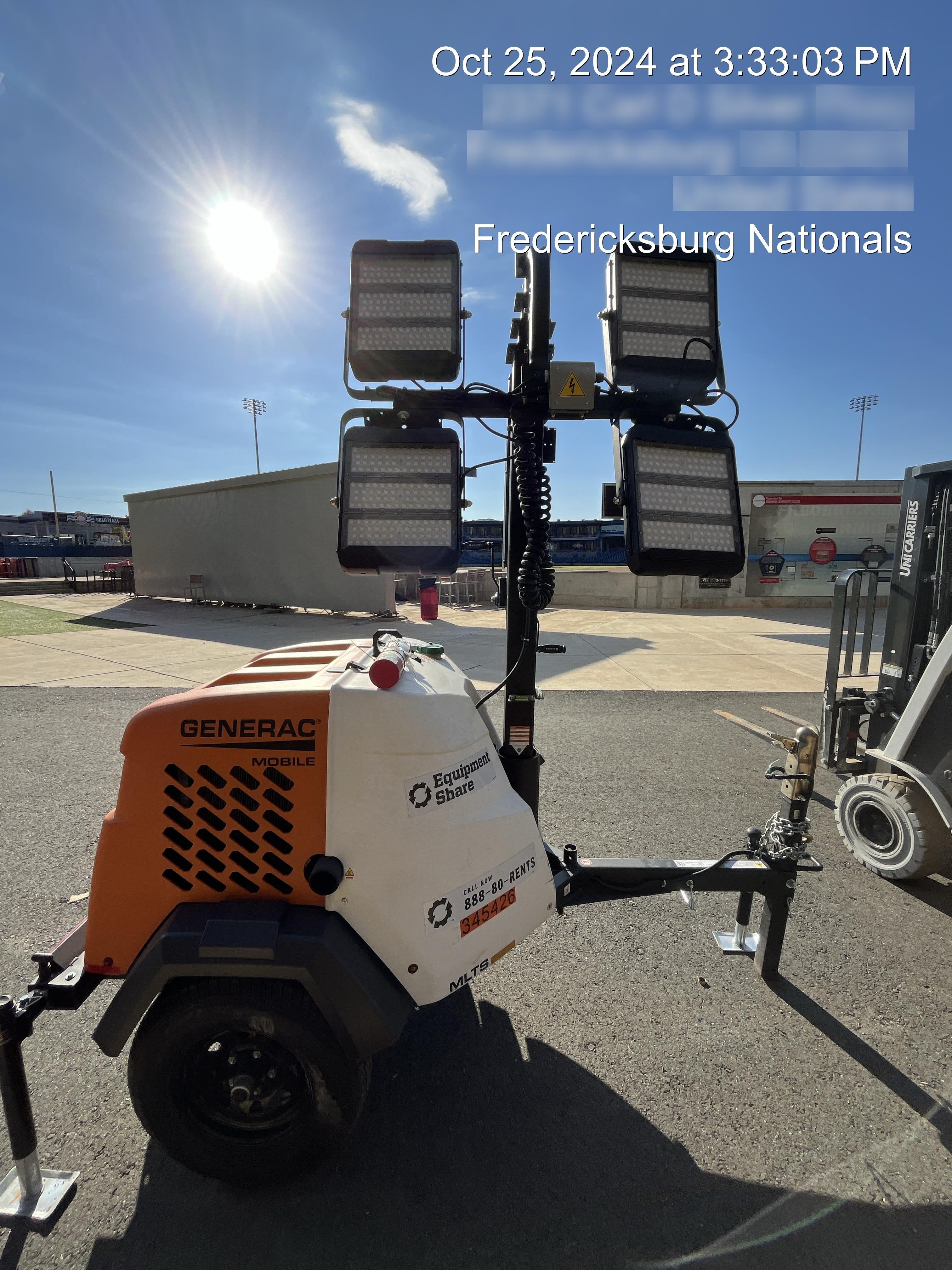 2023 Generac MLT2 Diesel, Flex Switch 120V Input, Powerzone Controller, (4) 320W LED Lights, 4kW Generator, 39.9 Gal Fuel Tank, 2" Ball, T3