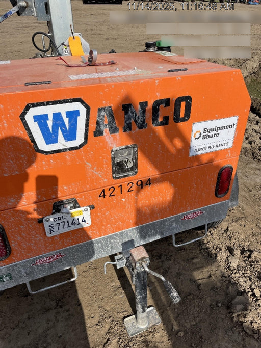 2024 Wanco WLTT-4MM4K Diesel, Deep Sea Controller, Shore Power Plug, Auto Start, (4) 350W LED Floodlights, 4kW Generator, 60 Gal Fuel Tank, 2" Ball, T3