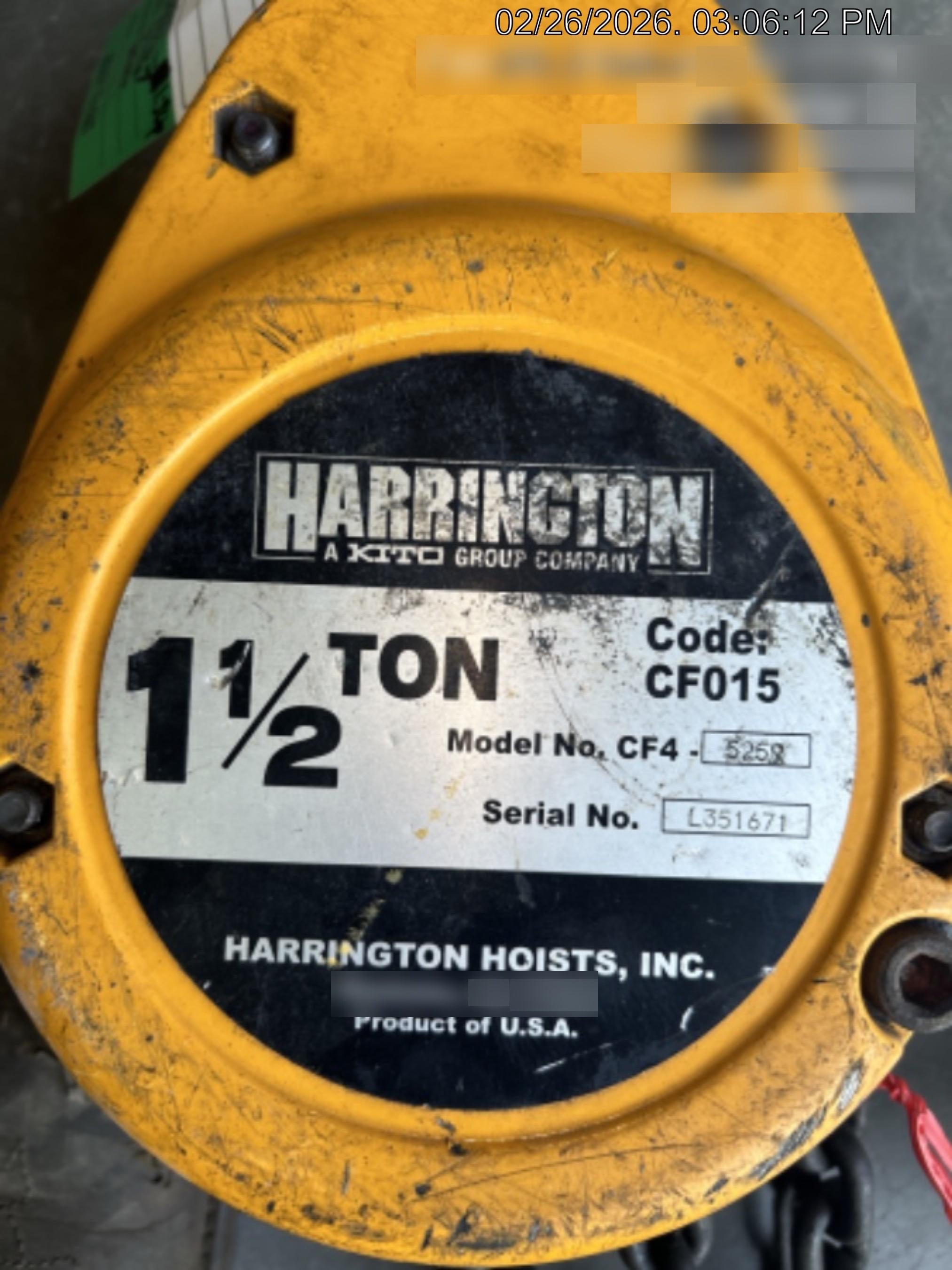 2022 HARRINGTON CF015-30