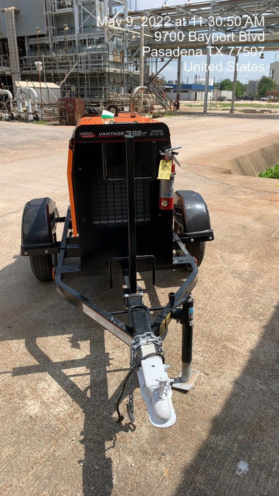 2021 Lincoln Electric Vantage 322 Vantage 322 Ready Pak 3 w/ Decals, ORANGE (includes trailer, cable rack, fender light kit) NO Telematics