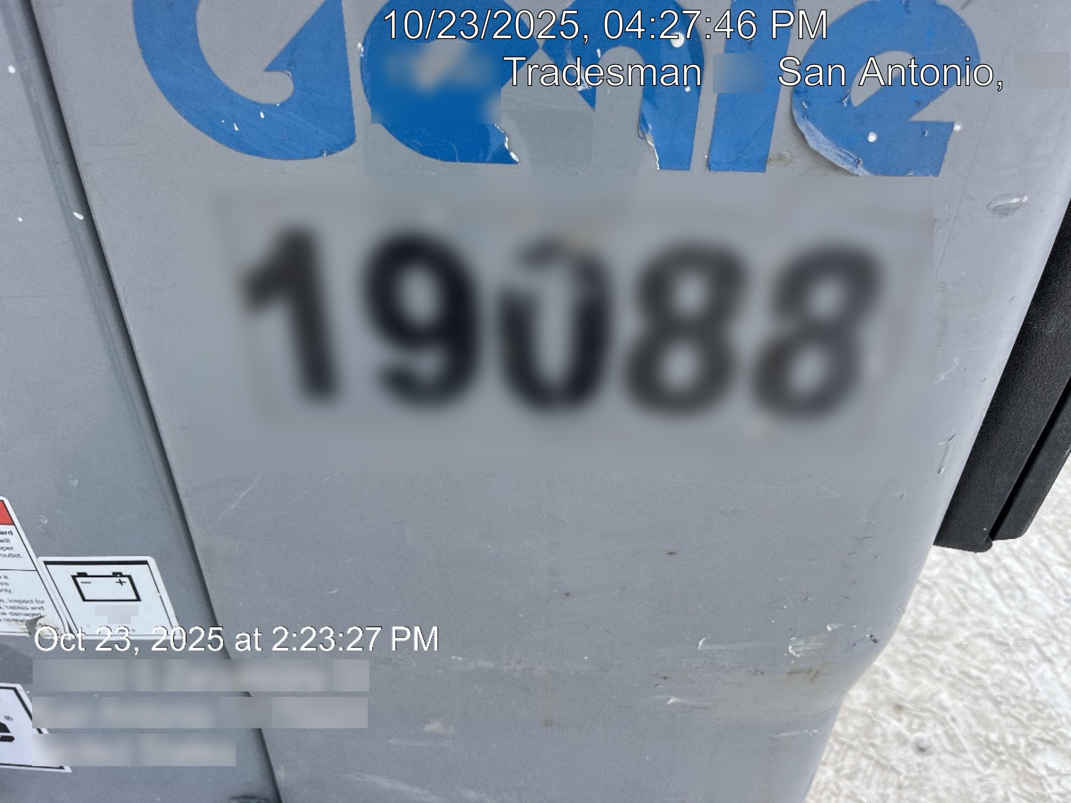 2018 GENIE GR-20