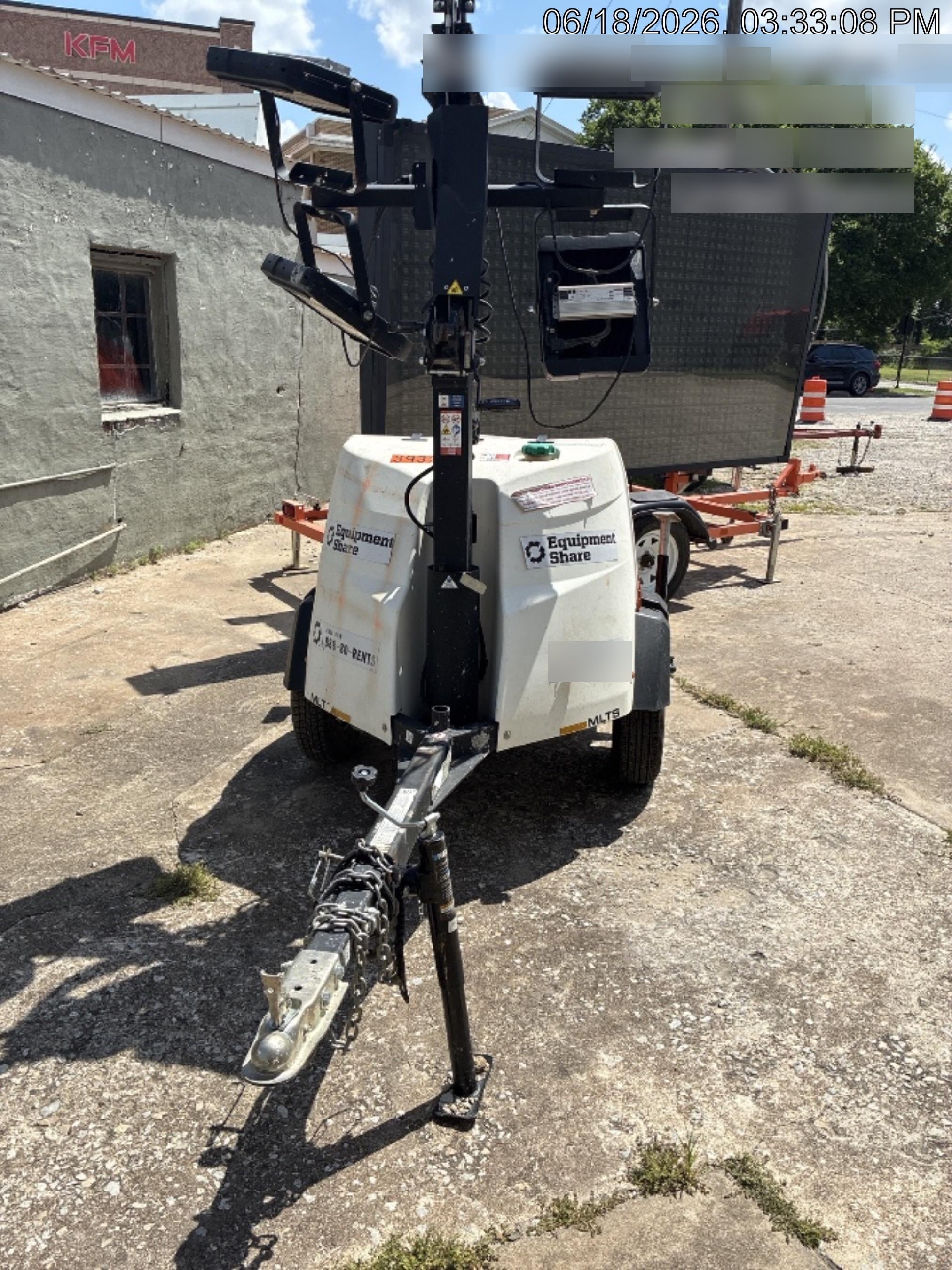2024 Generac MLT2 Diesel, Flex Switch 120V Input, Powerzone Controller, 
(4) 320W LED Lights, 4kW Generator, 39.9 Gal Fuel Tank, 2" Ball, T3