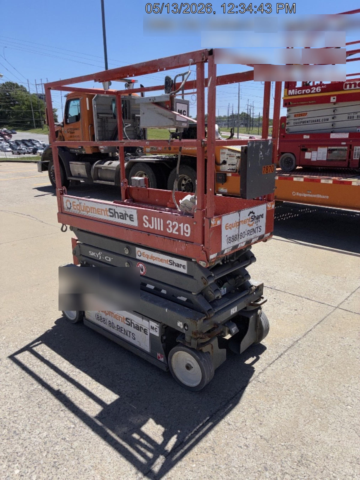 2017 Skyjack SJIII-3219 Skyjack SJIII3219 Scissor Lift w/Trojan Batteries