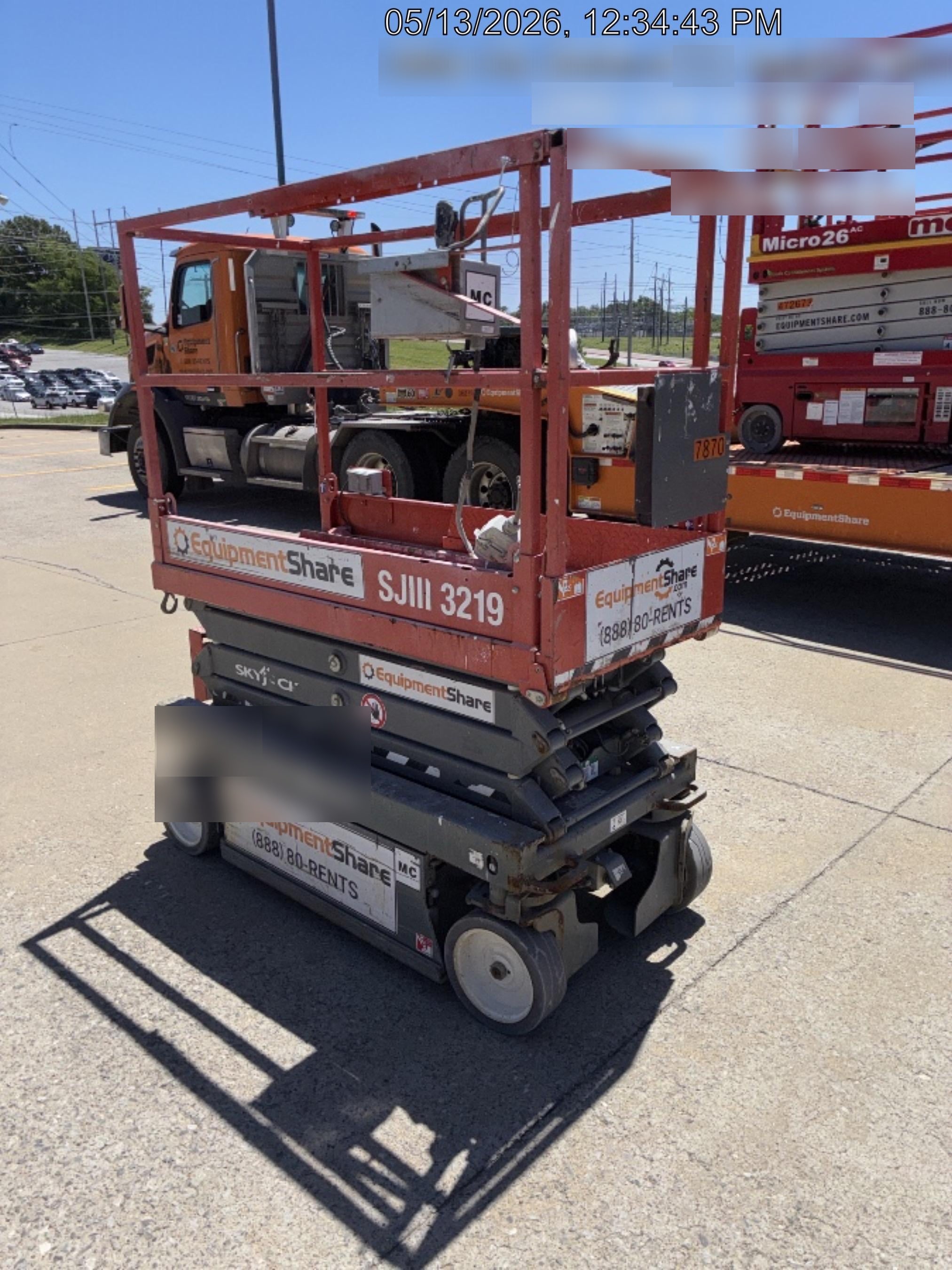 2017 Skyjack SJIII-3219 Skyjack SJIII3219 Scissor Lift w/Trojan Batteries