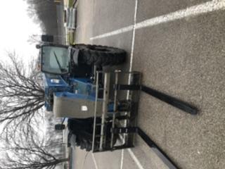 2019 Genie GTH-844 Cab/Heat/AC, Solid RT Tires, LED Work Lights, Beacon 60" QA Carriage, 48" Forks