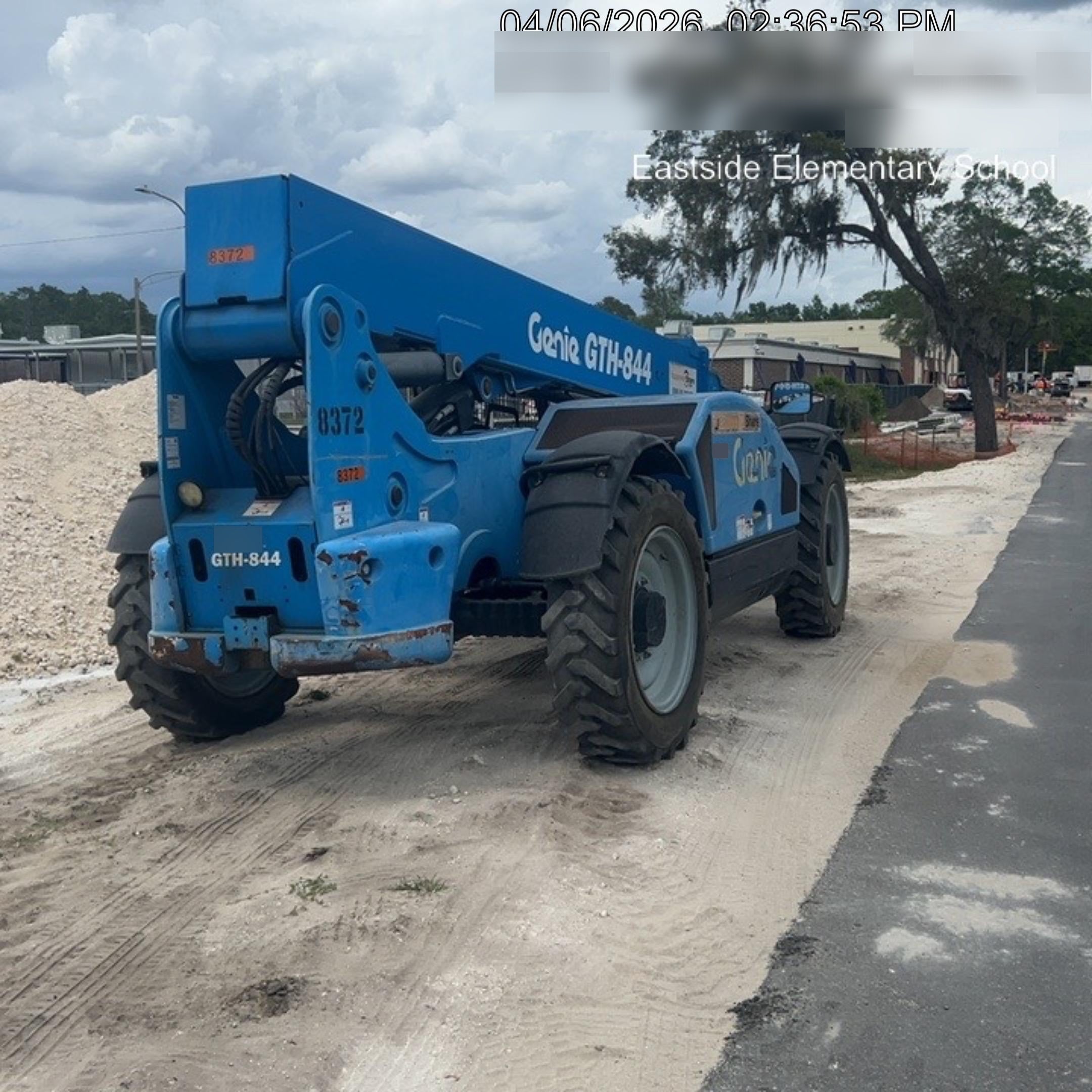 2018 Genie GTH-844 Genie GTH-844D w/Open ROPS, FF Tires, Work Light/Beacon, 60" Carriage and Forks